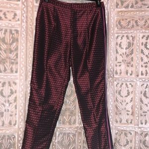 Zara Basic Floral Pants with Stripe on side